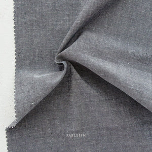 Obsidian ECW-09-OBSIDIAN | Everyday Chambray by Fableism Supply Co. | Continuous Yardage | Fat Quarter | Yarn Dyed Wovens