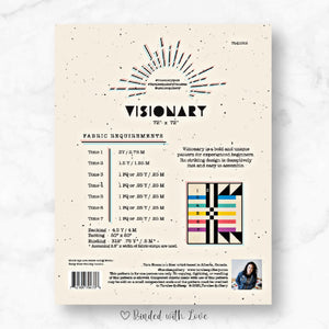 Visionary Quilt by Taralee Quiltery | Printed Paper Quilt Pattern | Confident Beginner Skill Level