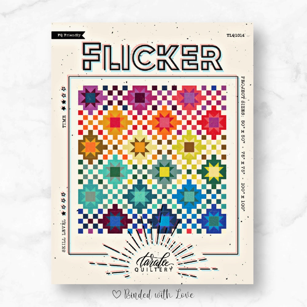 Flicker Quilt by Taralee Quiltery | Printed Paper Quilt Pattern | Confident Beginner Skill Level