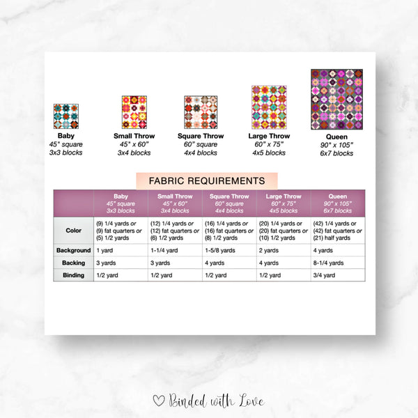 Nightingale Quilt Pattern by Lo & Behold Stitchery | Printed Paper Quilt Pattern | Confident Beginner Skill Level
