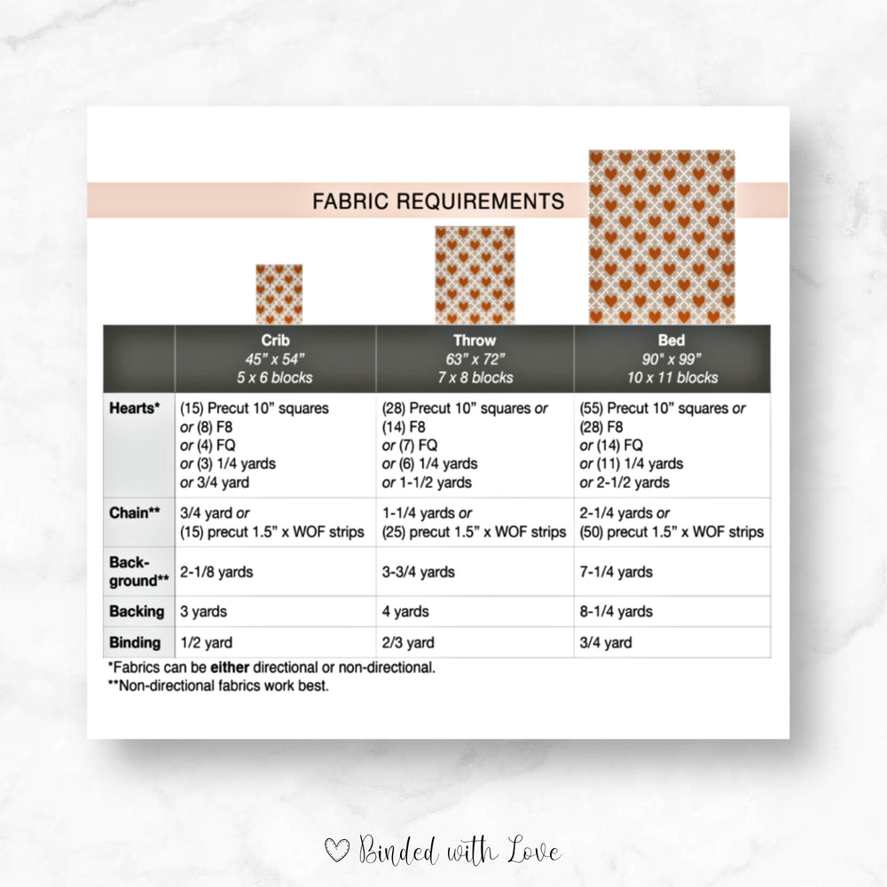 Heirloom Hearts Quilt By Lo & Behold Stitchery | Printed Paper Pattern | Modern Quilt Pattern | Intermediate Skill Level
