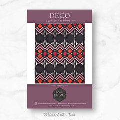 Deco Quilt By Lo & Behold Stitchery | Printed Paper Pattern | Modern Quilt Pattern | Intermediate Skill Level