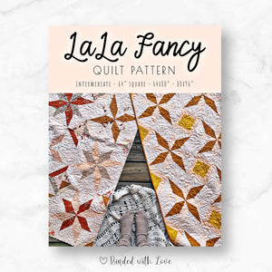 LaLa Fancy by Southern Charm Quilts | Printed Paper Pattern | 8 Pointed Star Pattern | Intermediate | Throw Quilt Pattern