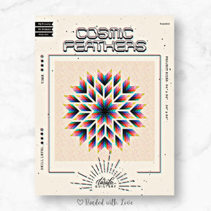Cosmic Feathers Quilt by Taralee Quiltery | Printed Paper Quilt Pattern | Intermediate Skill Level