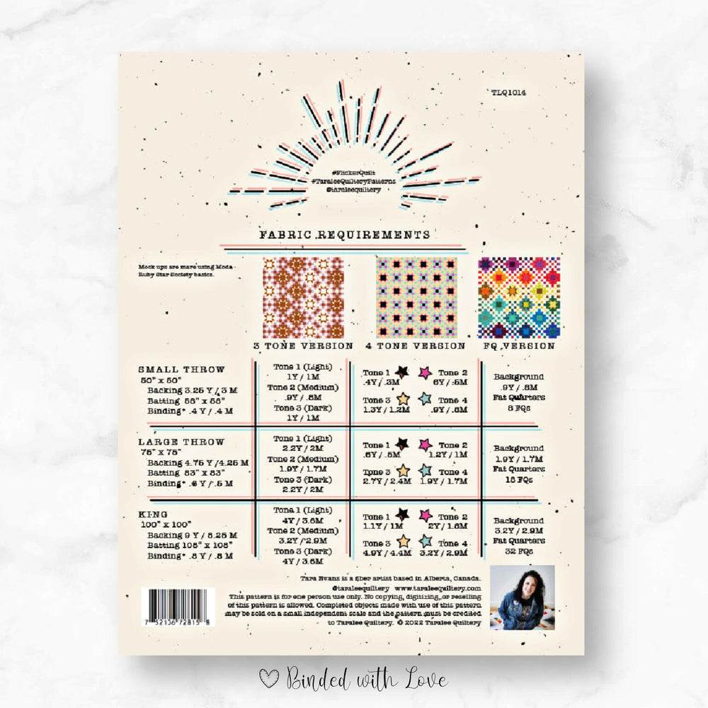 Flicker Quilt by Taralee Quiltery | Printed Paper Quilt Pattern | Confident Beginner Skill Level