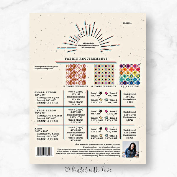 Flicker Quilt by Taralee Quiltery | Printed Paper Quilt Pattern | Confident Beginner Skill Level