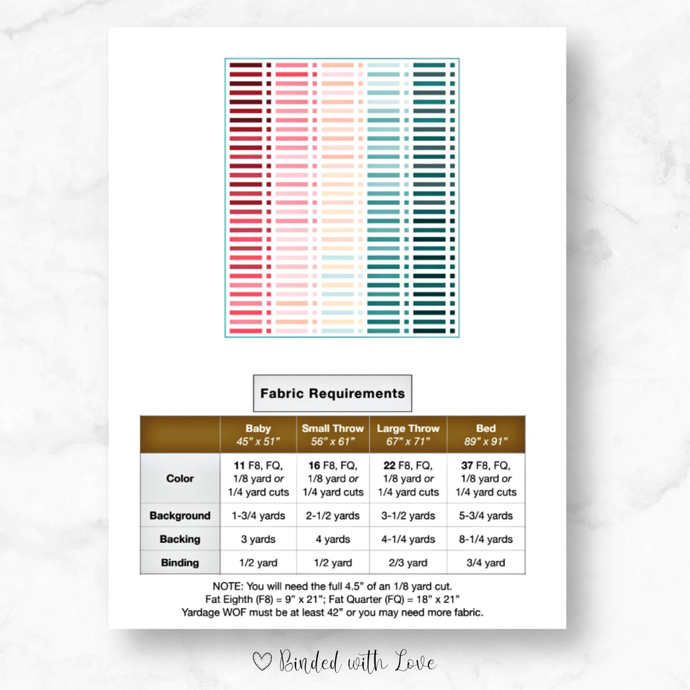 Rhythm Quilt Pattern by Lo & Behold Stitchery | Printed Paper Quilt Pattern