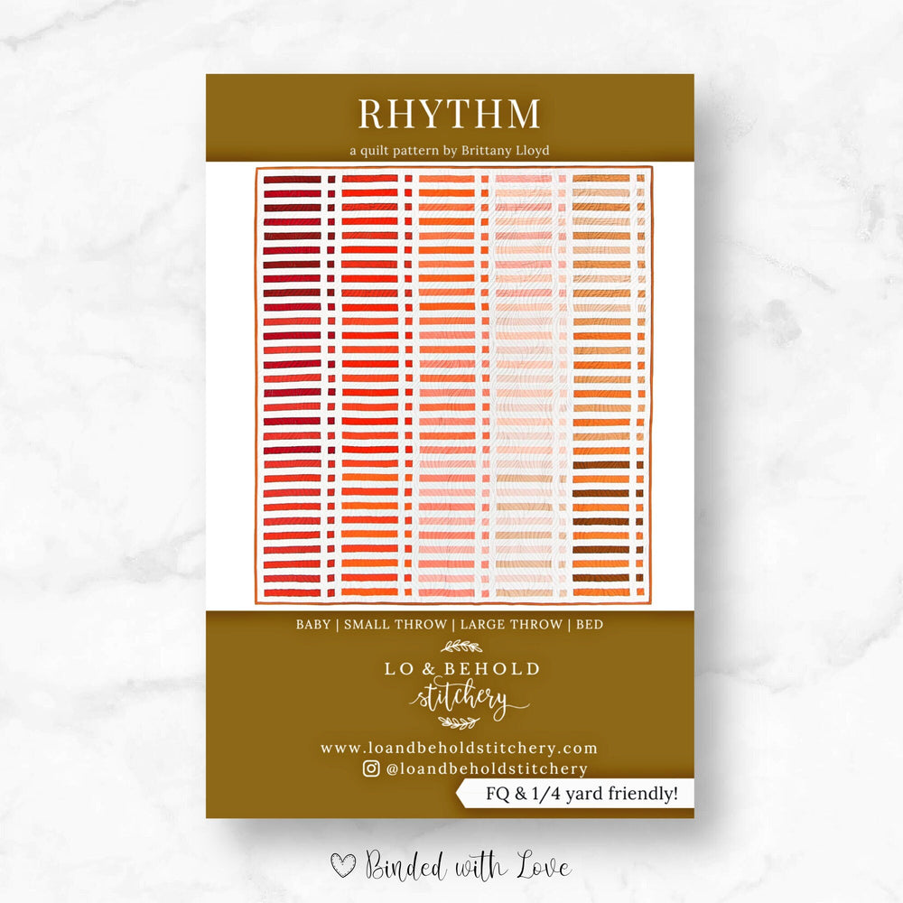 Rhythm Quilt Pattern by Lo & Behold Stitchery | Printed Paper Quilt Pattern