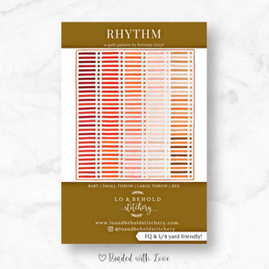 Rhythm Quilt Pattern by Lo & Behold Stitchery | Printed Paper Quilt Pattern
