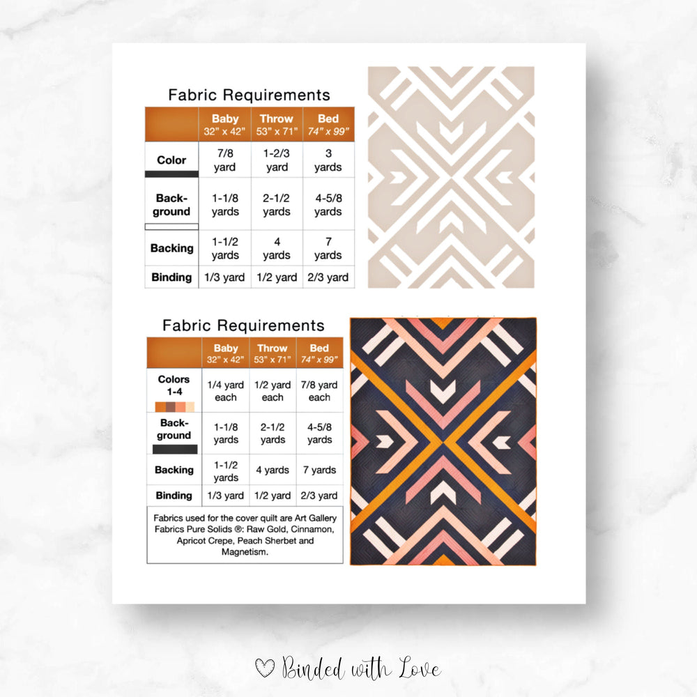 Homecoming Quilt By Lo & Behold Stitchery | Printed Paper Pattern | Modern Quilt Pattern | Intermediate Skill Level
