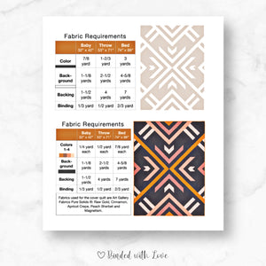 Homecoming Quilt By Lo & Behold Stitchery | Printed Paper Pattern | Modern Quilt Pattern | Intermediate Skill Level