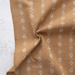 Daisies in Wheat FOR-DAI-05-WHEAT | Forest Forage by Fableism Supply Co. | Continuous Yardage | Fat Quarter | Yarn Dyed Wovens