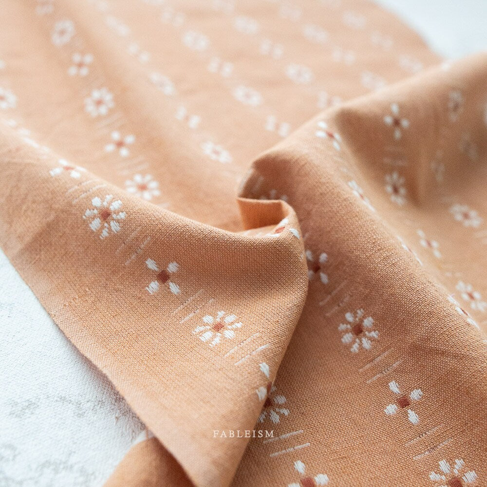 Daisies in Prairie FOR-DAI-06-PRAIRIE | Forest Forage by Fableism Supply Co. | Continuous Yardage | Fat Quarter | Yarn Dyed Wovens
