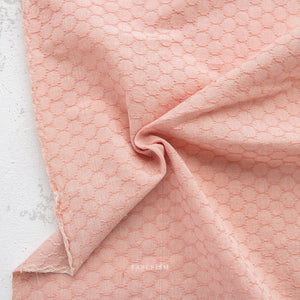 Honeycomb In Peaches FOR-HC-08-PEACHES | Forest Forage by Fableism Supply Co. | Continuous Yardage | Fat Quarter | Yarn Dyed Wovens