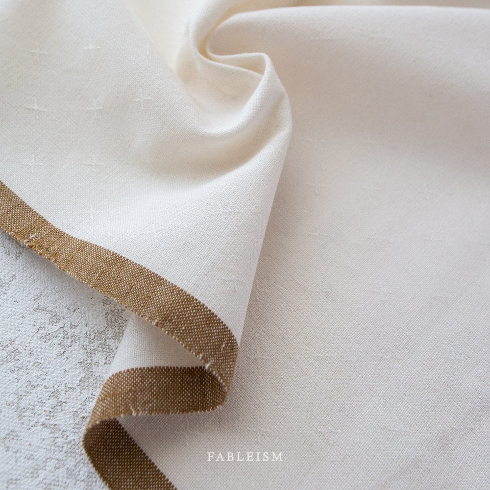 Sugar FSW-00-SUGAR | Sprout Woven by Fableism Supply Co. | Continuous Yardage | Fat Quarter | Cotton Yarn Dyed Wovens