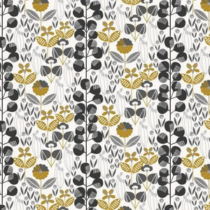 Penny Cress Black Metallic MC300-BK4M | Nightfall Collaborative by Cotton + Steel | Yardage | Fat Quarter