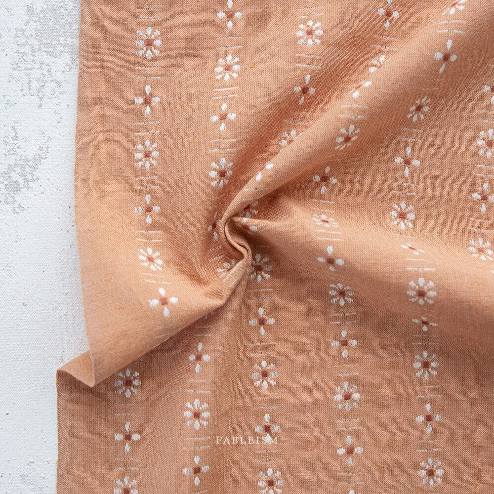 Daisies in Prairie FOR-DAI-06-PRAIRIE | Forest Forage by Fableism Supply Co. | Continuous Yardage | Fat Quarter | Yarn Dyed Wovens