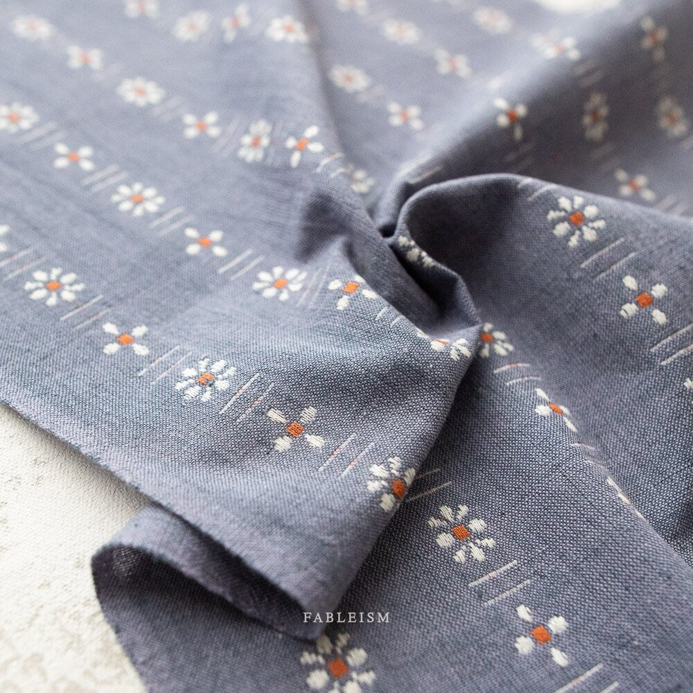 Daisies in Concord FOR-DAI-11-CONCORD | Forest Forage by Fableism Supply Co. | Continuous Yardage | Fat Quarter | Yarn Dyed Wovens
