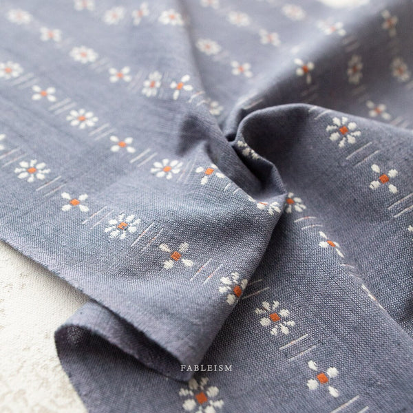 Daisies in Concord FOR-DAI-11-CONCORD | Forest Forage by Fableism Supply Co. | Continuous Yardage | Fat Quarter | Yarn Dyed Wovens