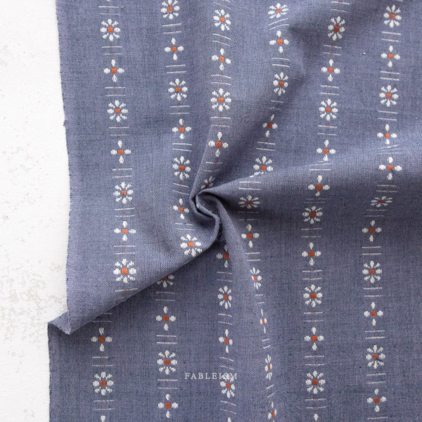 Daisies in Concord FOR-DAI-11-CONCORD | Forest Forage by Fableism Supply Co. | Continuous Yardage | Fat Quarter | Yarn Dyed Wovens