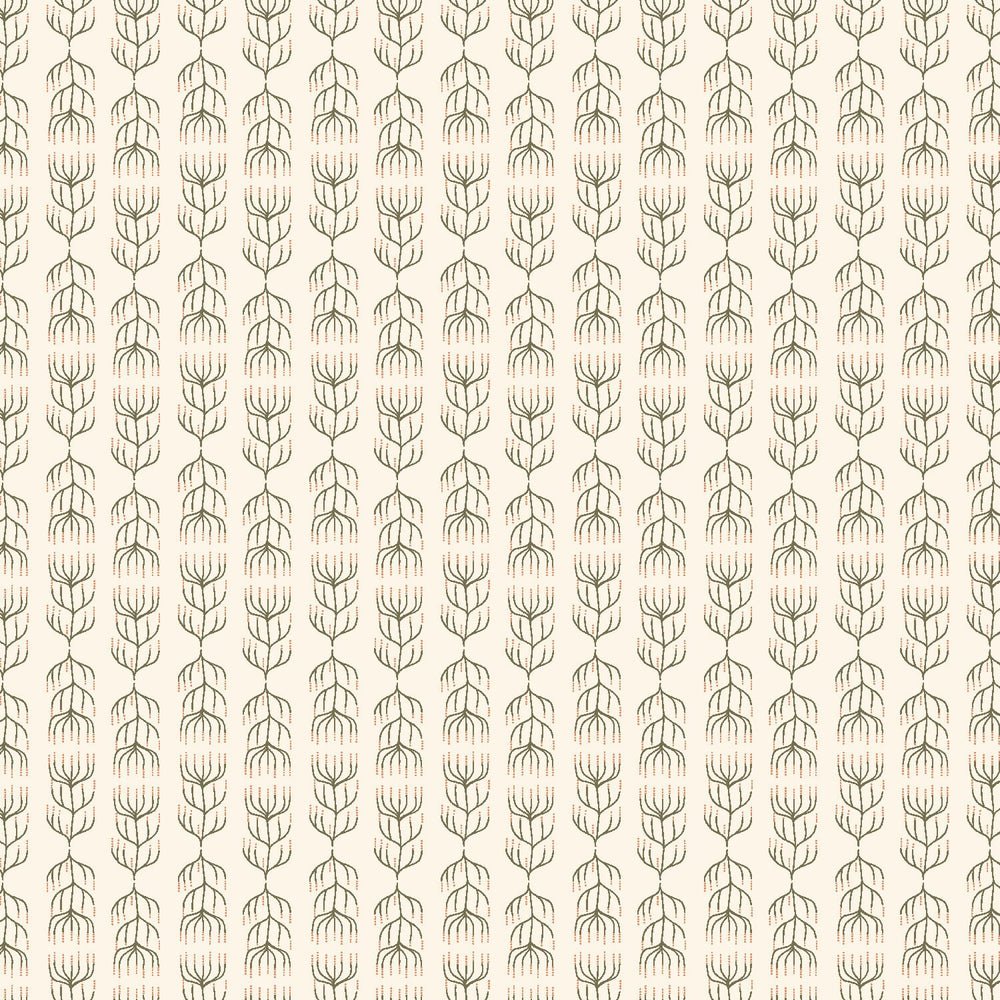 Queen Anne's Lace Olive AC504-OL2 | Twin Hill by Ash Cascade | Cotton + Steel | Continuous Yardage | Fat Quarter | Quilting Fabric