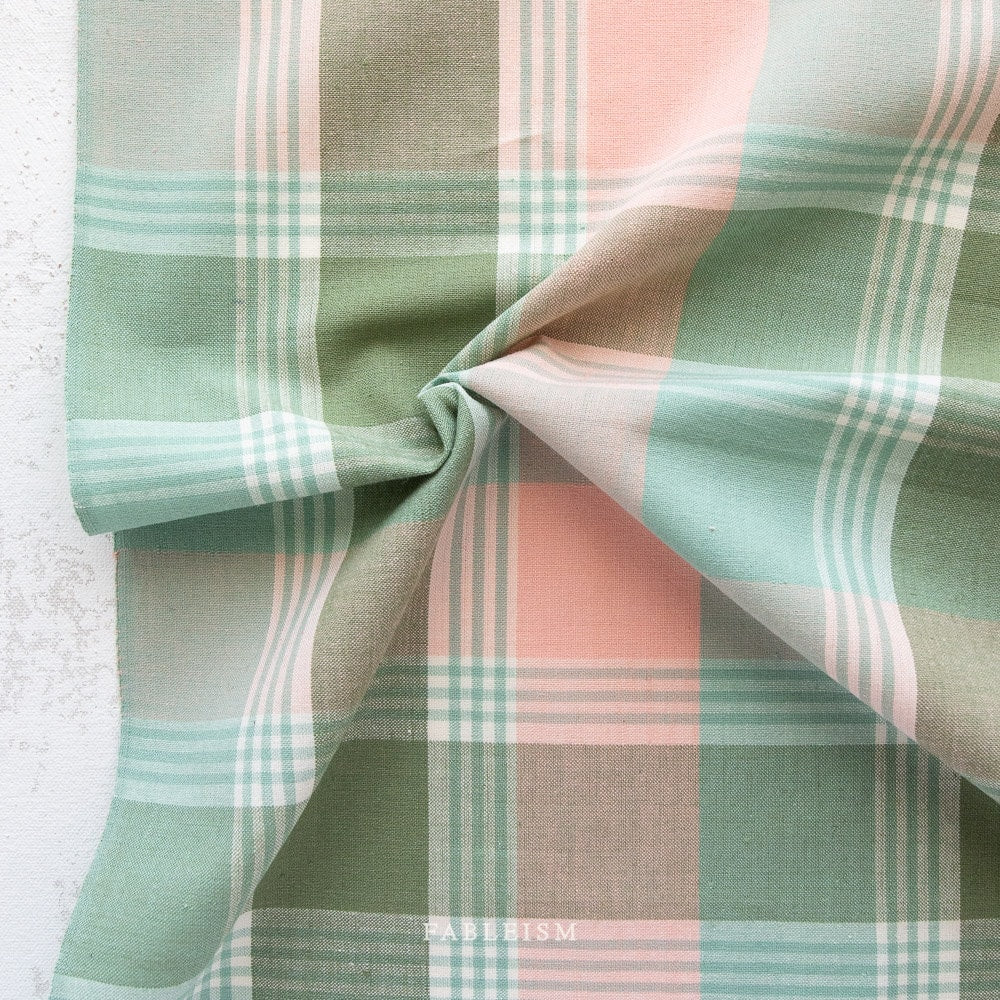 Arcade Woven in Agave ARC-09-Agave | Arcade Wovens by Fableism Supply Co. | Yardage | Fat Quarter | Yarn Dyed Wovens