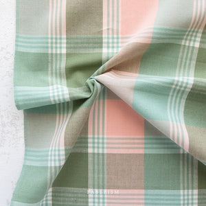 Arcade Woven in Agave ARC-09-Agave | Arcade Wovens by Fableism Supply Co. | Yardage | Fat Quarter | Yarn Dyed Wovens