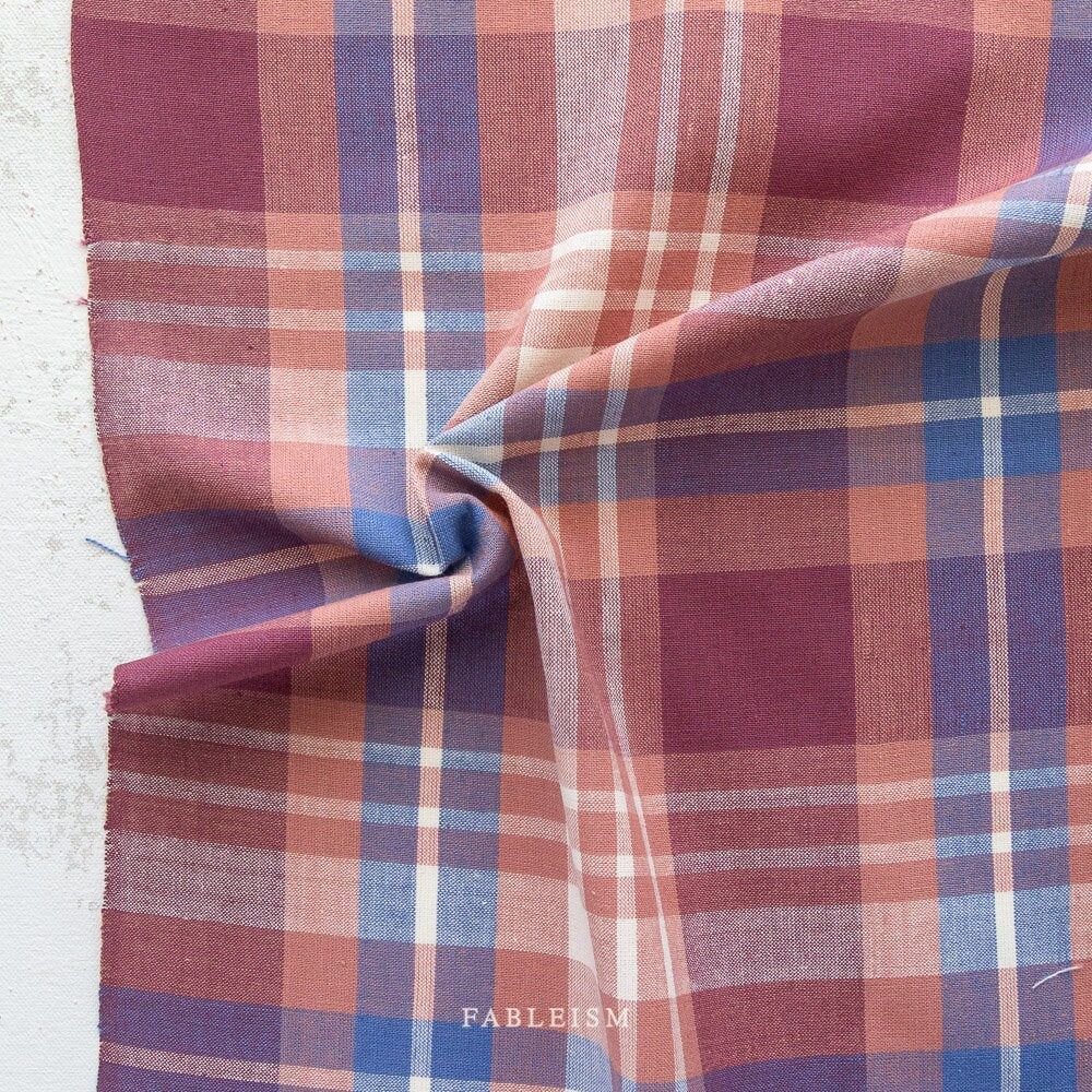 Arcade Woven in Garnet ARC-14-Garnet | Arcade Wovens by Fableism Supply Co. | Yardage | Fat Quarter | Yarn Dyed Wovens