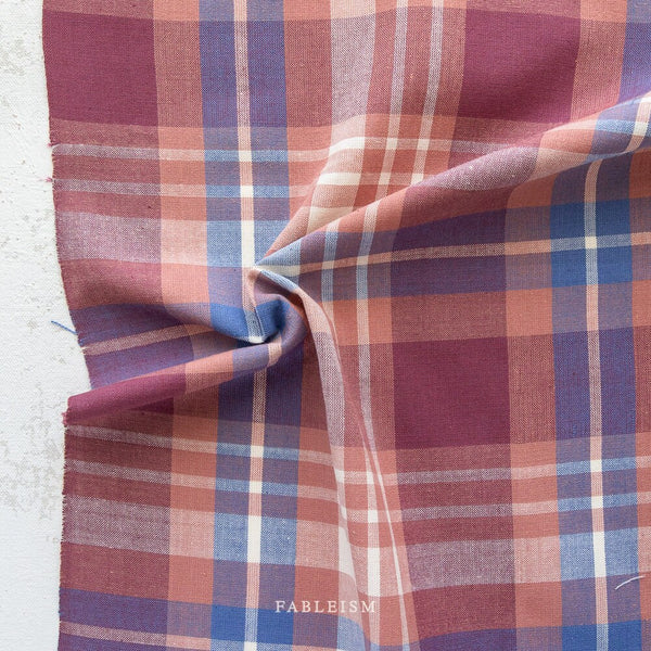 Arcade Woven in Garnet ARC-14-Garnet | Arcade Wovens by Fableism Supply Co. | Yardage | Fat Quarter | Yarn Dyed Wovens