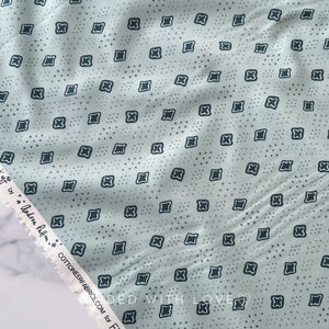 Medallion Teal 90463-60 | Martha by Andrea Patton | Figo Fabrics | Continuous Yardage | Fat Quarter | Quilting Fabric