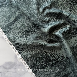 Earth Green 92007-74 | Elements by Ghazal Razavi | Figo Fabrics | Continuous Yardage | Fat Quarter | Quilting Fabric