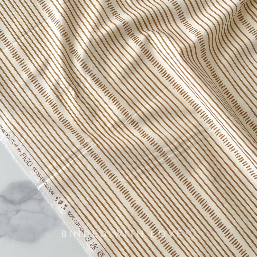 Stripe Cream 90464-11 | Martha by Andrea Patton | Figo Fabrics | Continuous Yardage | Fat Quarter | Quilting Fabric
