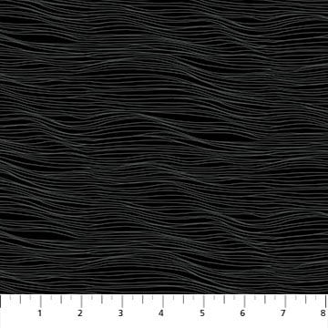 Water Black 92008-99 | Elements by Ghazal Razavi | Figo Fabrics | Continuous Yardage | Fat Quarter | Quilting Fabric