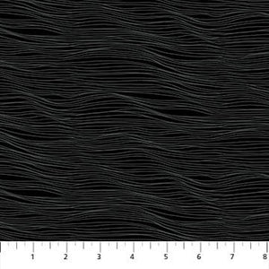 Water Black 92008-99 | Elements by Ghazal Razavi | Figo Fabrics | Continuous Yardage | Fat Quarter | Quilting Fabric
