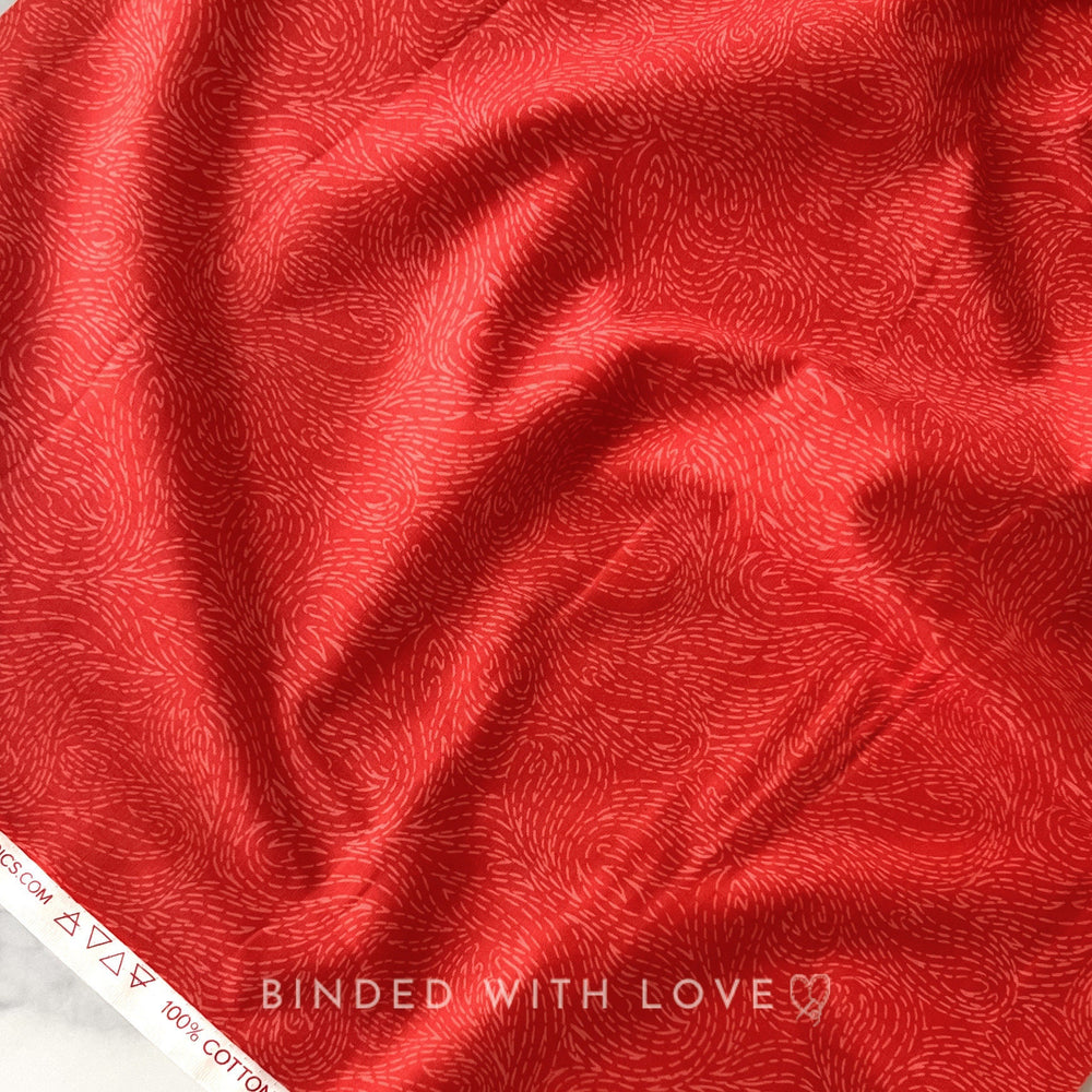 Fire Red 92009-24 | Elements by Ghazal Razavi | Figo Fabrics | Continuous Yardage | Fat Quarter | Quilting Fabric