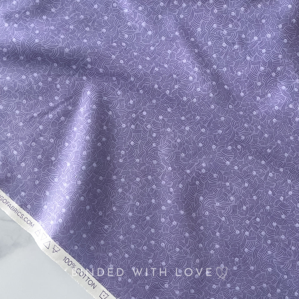 Air Purple 92010-82 | Elements by Ghazal Razavi | Figo Fabrics | Continuous Yardage | Fat Quarter | Quilting Fabric