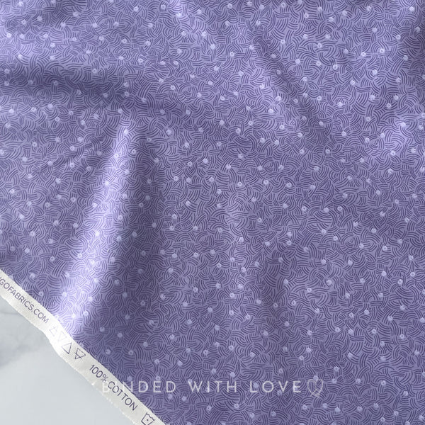 Air Purple 92010-82 | Elements by Ghazal Razavi | Figo Fabrics | Continuous Yardage | Fat Quarter | Quilting Fabric