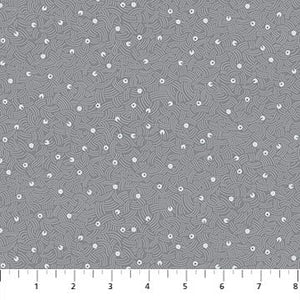 Air Gray 92010-94 | Elements by Ghazal Razavi | Figo Fabrics | Continuous Yardage | Fat Quarter | Quilting Fabric