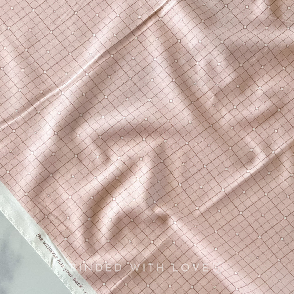 Grid Rose 92011-20 | Serenity by Ghazal Razavi | Figo Fabrics | Continuous Yardage | Fat Quarter | Quilting Fabric