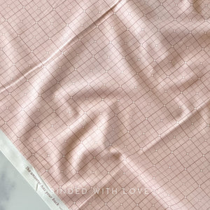 Grid Rose 92011-20 | Serenity by Ghazal Razavi | Figo Fabrics | Continuous Yardage | Fat Quarter | Quilting Fabric