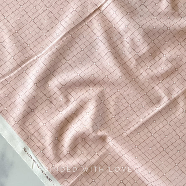 Grid Rose 92011-20 | Serenity by Ghazal Razavi | Figo Fabrics | Continuous Yardage | Fat Quarter | Quilting Fabric