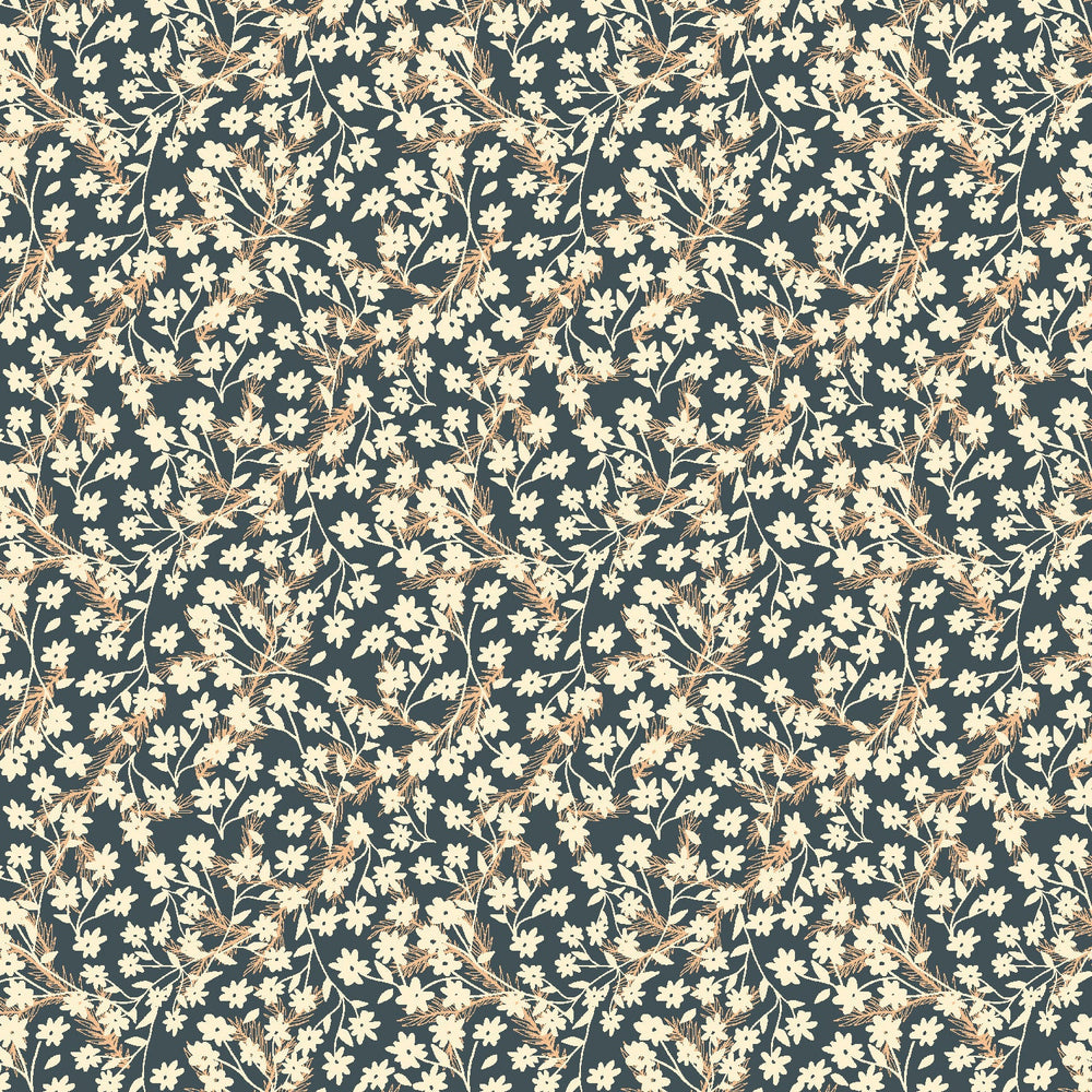 Redwood Flower Bay AC502-BA3 | Twin Hill by Ash Cascade | Cotton + Steel | Continuous Yardage | Fat Quarter | Quilting Fabric
