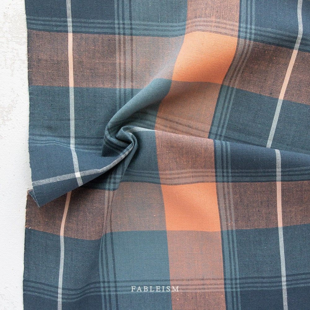 Arcade Woven in Midnight ARC-12-Midnight | Arcade Wovens by Fableism Supply Co. | Yardage | Fat Quarter | Yarn Dyed Wovens