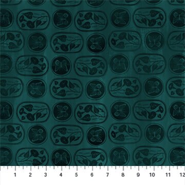 Teal 90544-68 | Daybreak by Anisa Makhoul | Figo Fabrics | Continuous Yardage | Fat Quarter | Quilting Fabric
