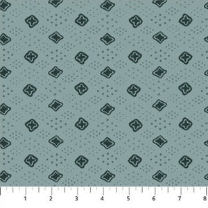 Medallion Teal 90463-60 | Martha by Andrea Patton | Figo Fabrics | Continuous Yardage | Fat Quarter | Quilting Fabric