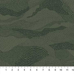 Earth Green 92007-74 | Elements by Ghazal Razavi | Figo Fabrics | Continuous Yardage | Fat Quarter | Quilting Fabric