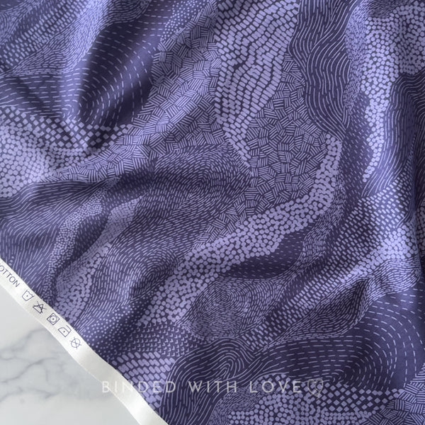 Earth Purple 92007-87 | Elements by Ghazal Razavi | Figo Fabrics | Continuous Yardage | Fat Quarter | Quilting Fabric