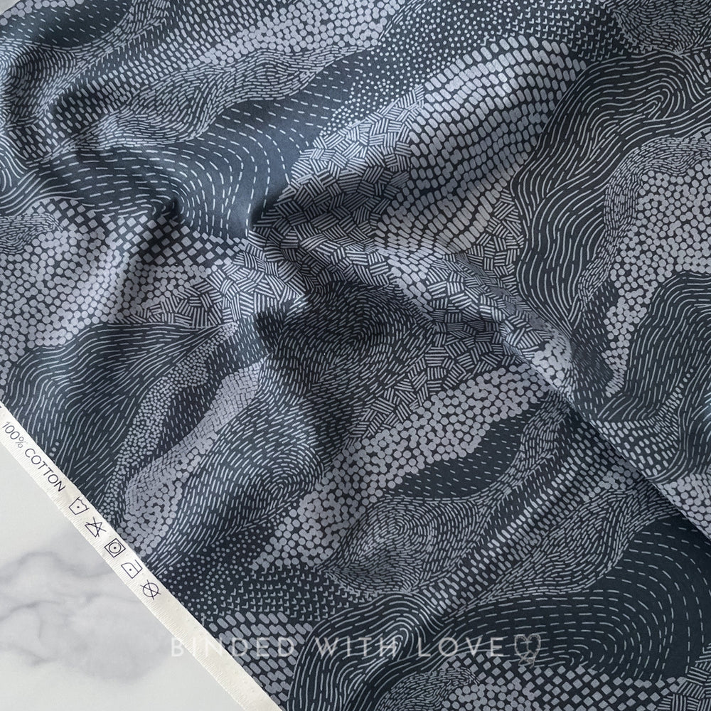 Earth Gray 92007-97 | Elements by Ghazal Razavi | Figo Fabrics | Continuous Yardage | Fat Quarter | Quilting Fabric