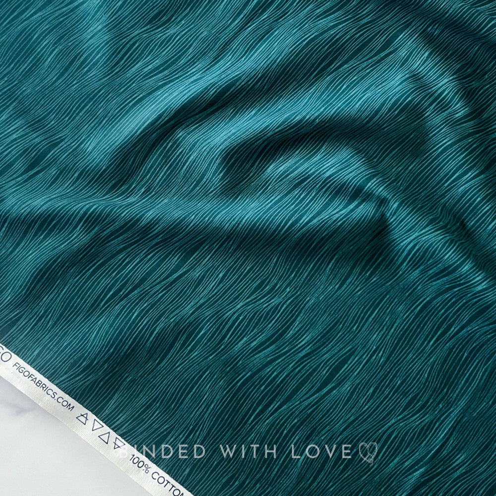 Water Jade 92008-78 | Elements by Ghazal Razavi | Figo Fabrics | Continuous Yardage | Fat Quarter | Quilting Fabric