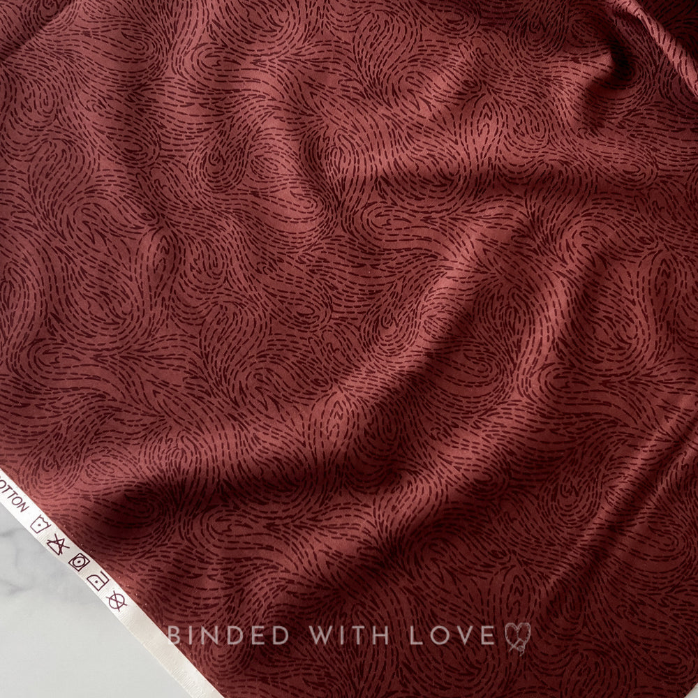 Fire Brown 92009-36 | Elements by Ghazal Razavi | Figo Fabrics | Continuous Yardage | Fat Quarter | Quilting Fabric